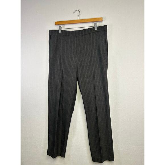 Woman's Old Navy Dress Pants Black Straight Ankle -Size 12 Tall Career - Picture 3 of 11